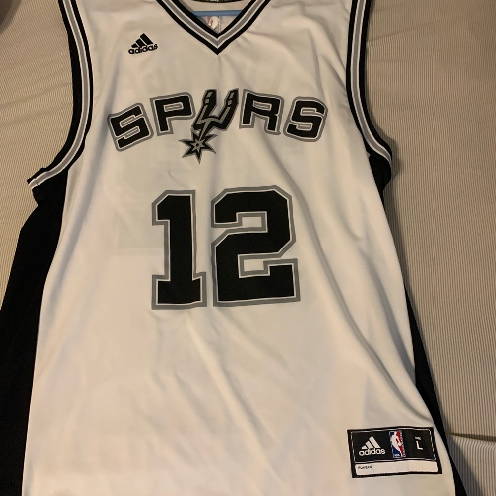 Adidas Lamarcus Aldridge #12 San Antonio Spurs White Jersey